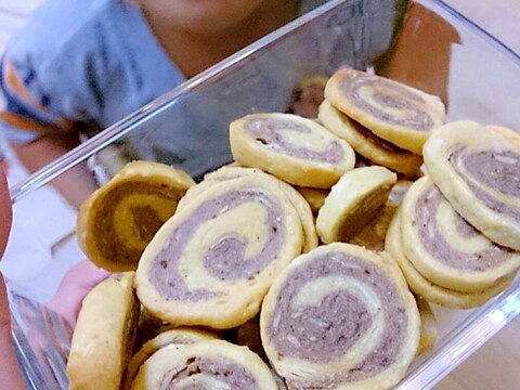 長男の好物★プロテイン入りうずまきクッキー